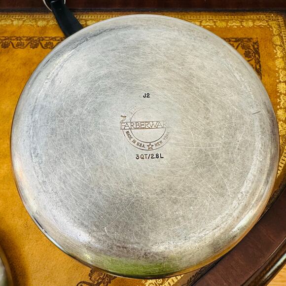 Vintage Farberware 3 Qt Stainless Steel Saucepan Pan Tools of the Trade Lid USA - Picture 4 of 7
